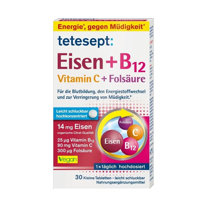 Tetesept Eisen+b12 Vitc+fo