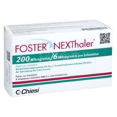 FOSTER NEXThaler 200/6 µg 120 ED Inhalationspulver