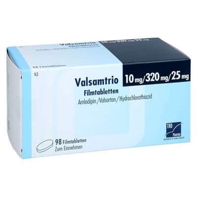 Valsamtrio 10 mg/320 mg/25 mg