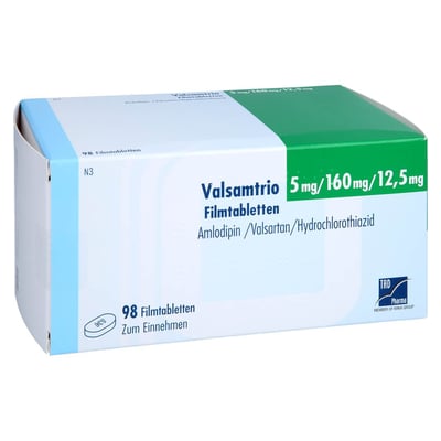 Valsamtrio 5 mg/160 mg/12,5 mg