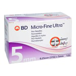 Bd Microfine Ultra0,25x5 mm