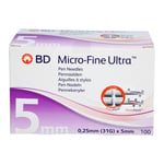 Bd Microfine Ultra0,25x5 mm