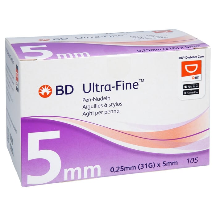 Bd Ultra-fine Pen-Nadeln 5 mm 31 G 0,25 mm