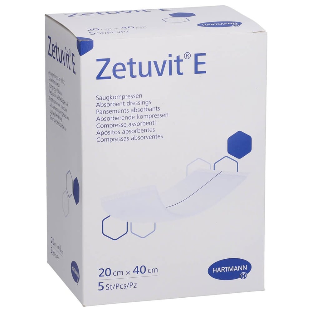 Zetuvit E Saugkompressen steril 20x40 cm