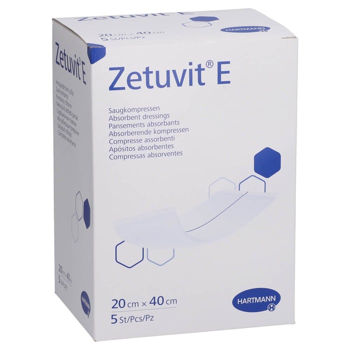 Zetuvit E Saugkompressen steril 20x40 cm
