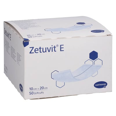 Zetuvit E Saugkompressen unsteril 10x20 cm