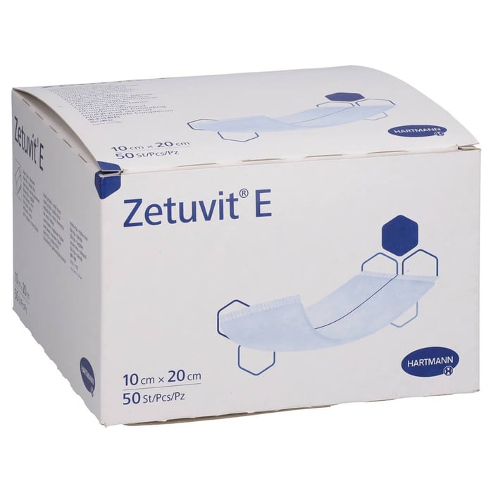 Zetuvit E Saugkompressen unsteril 10x20 cm