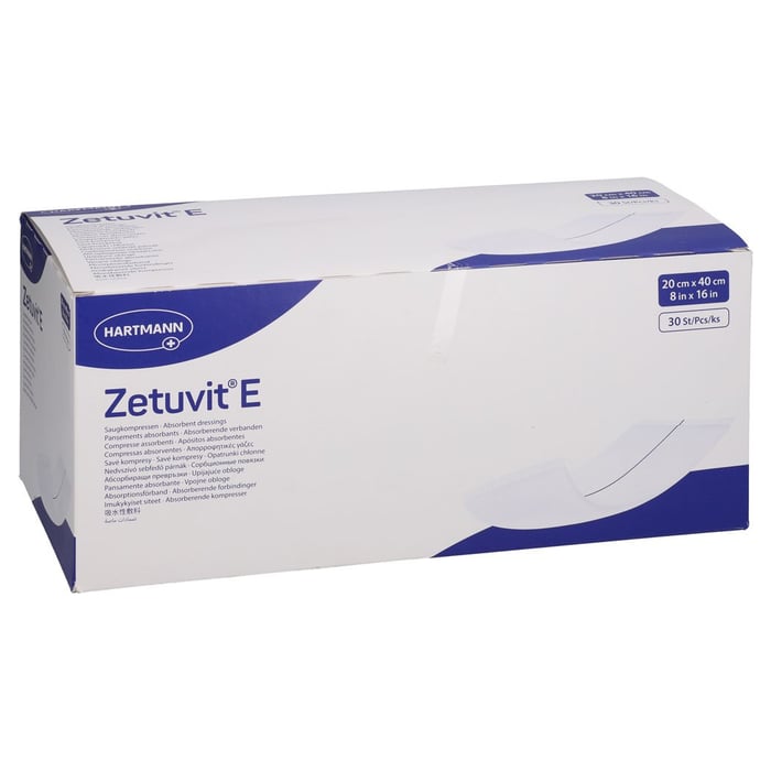 Zetuvit E Saugkompressen unsteril 20x40 cm