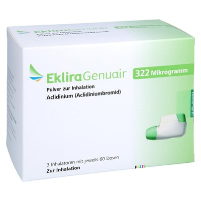 Eklira Genuair 322 ug Pulver zur Inhalation 3x60ED