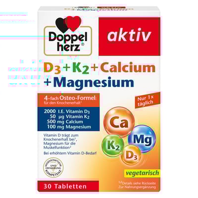 Doppelherz D3 + K2 + Calcium + Magnesium