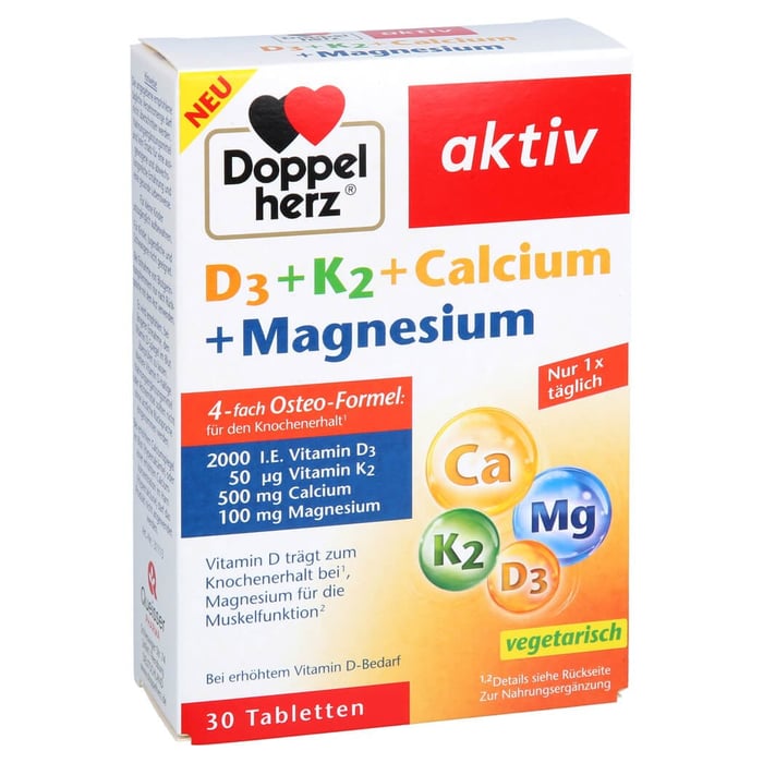 Doppelherz D3 + K2 + Calcium + Magnesium