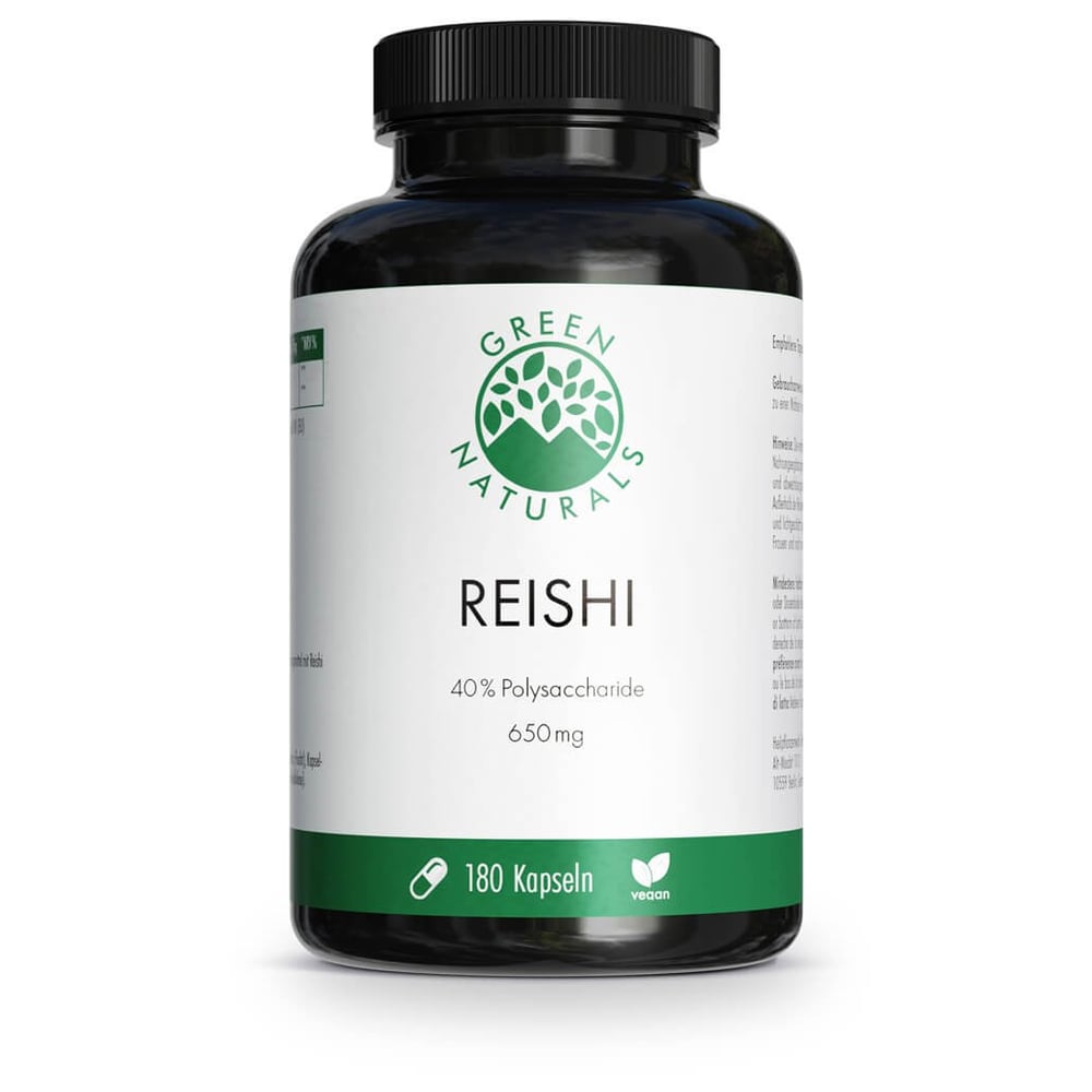 Green Naturals Reishi 650 mg hochdos.vegan Kapseln