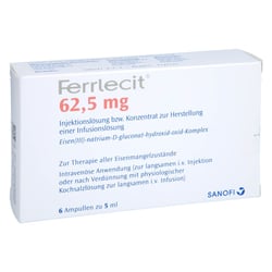 Ferrlecit 62,5 mg Inj-bzw. KonH.Inf-