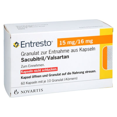 Entresto 15 mg/16 mg Granulat zur Entnahme aus Kapseln Produktbild 1