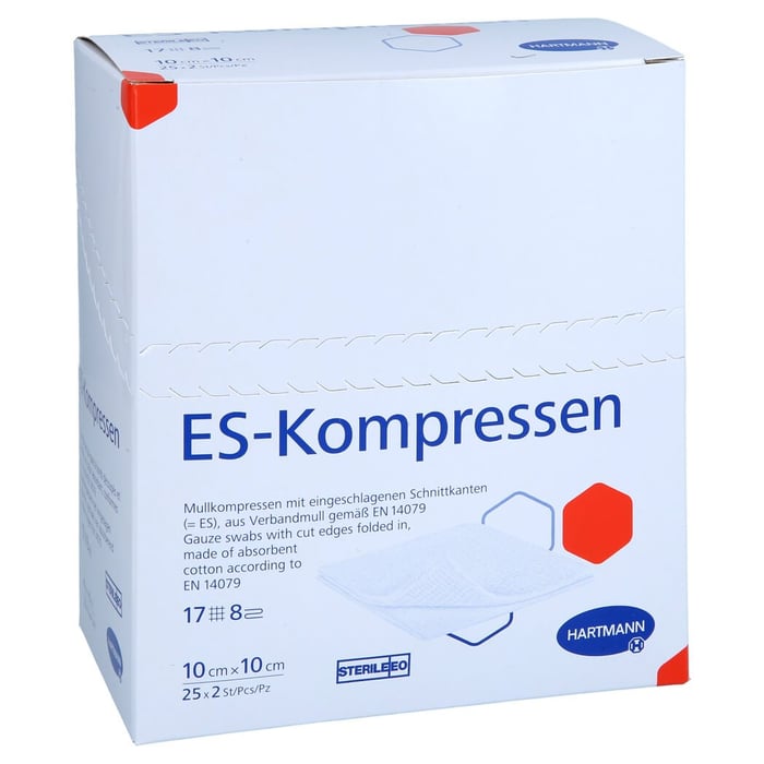 Es-kompressen steril 10x10 cm 8fach