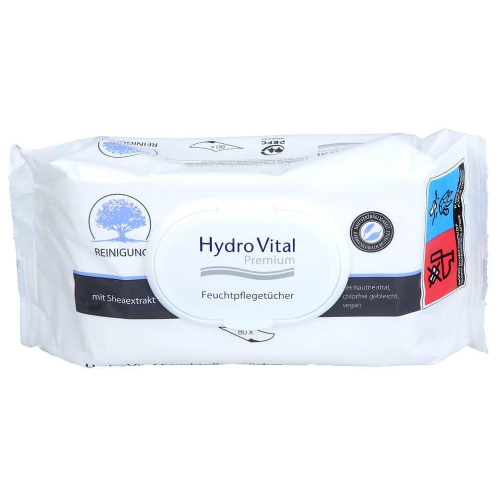 Hydrovital Premium Feuchtpflegetücher mit Shea