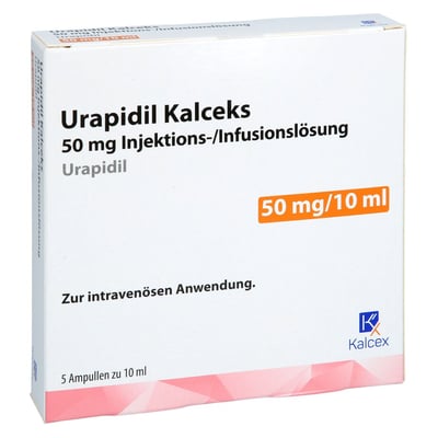 Urapidil Kalceks 50 mg Injektions-/Infusionslösung Produktbild 1