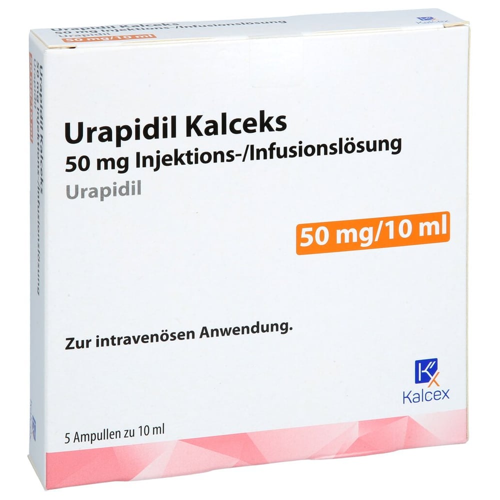 Urapidil Kalceks 50mg Injektions-/Infusionslösung