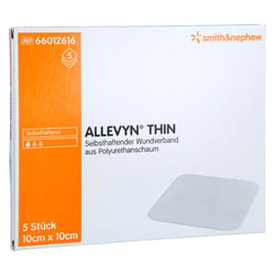 Allevyn Thin 10x10 cm dünne Wundauflage