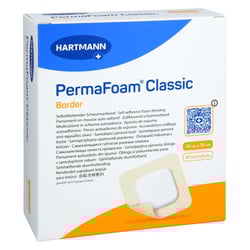 PERMAFOAM classic Border Schaumverband 10x10 cm