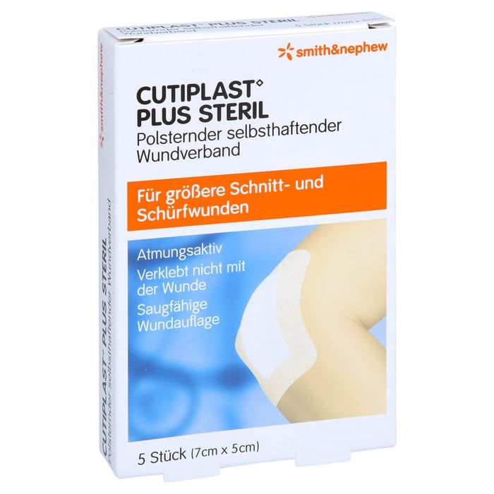 Cutiplast Plus steril 7x5 cm Verband