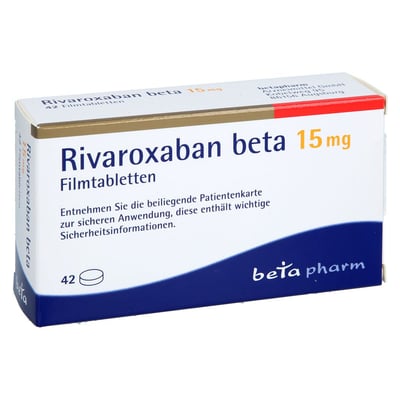 Rivaroxaban beta 15 mg Produktbild 1