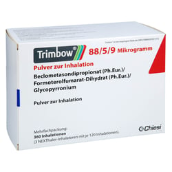 Trimbow 88/5/9 ug 360ED Pulver z. Inhalation NEXThaler