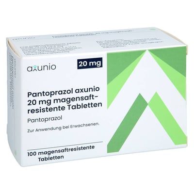 PANTOPRAZOL axunio 20 mg magensaftres.Tabletten