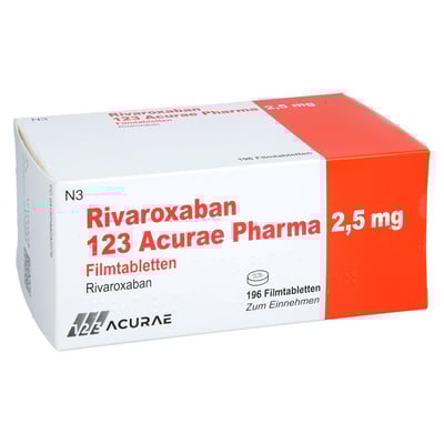 Rivaroxaban 123 Acurae Pharma 2,5 mg