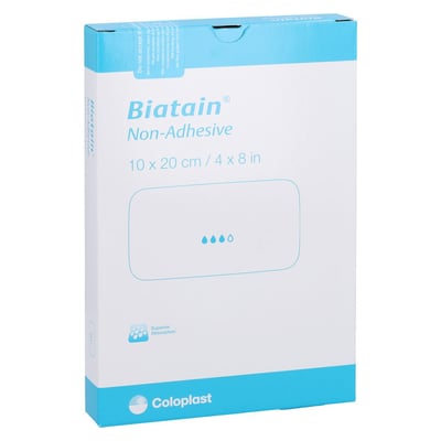 Biatain Schaumverband 10x20 cm nicht haftend