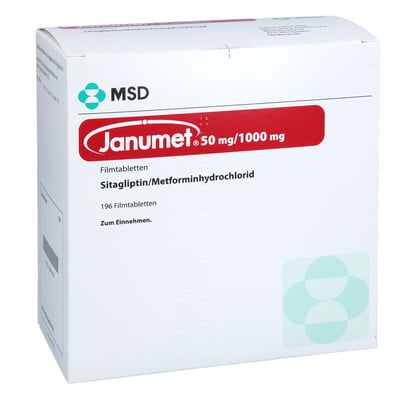Janumet 50 mg/1000 mg Produktbild 1