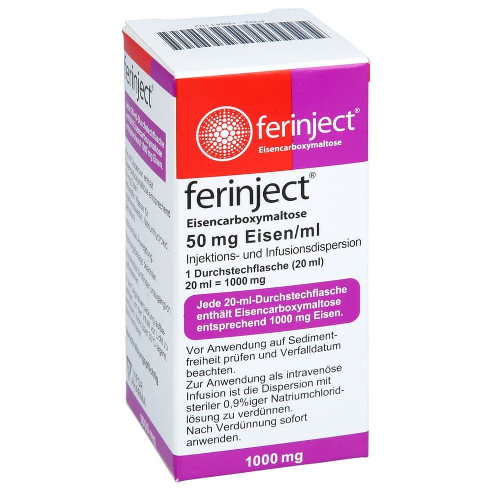 Ferinject 50mg Eisen/ml Injektions-/Infusionsdisp.
