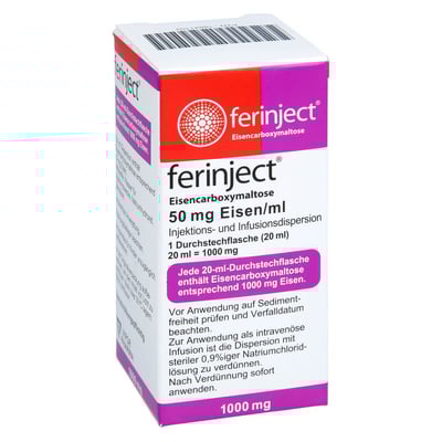 Ferinject 50mg Eisen/ml Injektions-/Infusionsdisp.