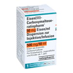 Eisen III-Carboxymaltose-ratio 50 mg Eisen/ml 500 mg Produktbild 1