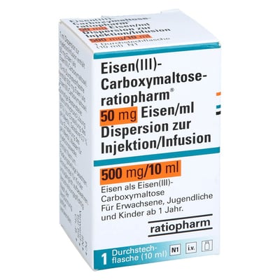 Eisen III-Carboxymaltose-ratio 50 mg Eisen/ml 500 mg Produktbild 1