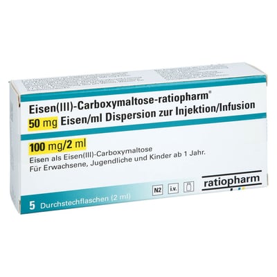 Eisen III-Carboxymaltose-ratio 50mg Eisen/ml 100mg