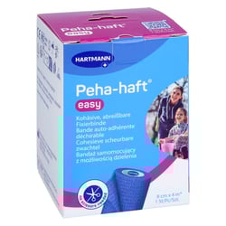 PEHA-HAFT easy Fixierbinde 8 cmx4 m blau