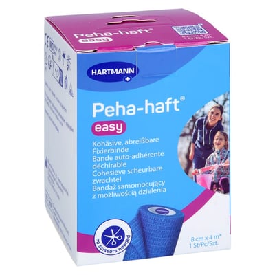 PEHA-HAFT easy Fixierbinde 8 cmx4 m blau