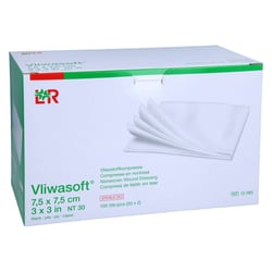 Vliwasoft Vlieskompressen steril 7,5x7,5 cm 6l. ToRa Pharma