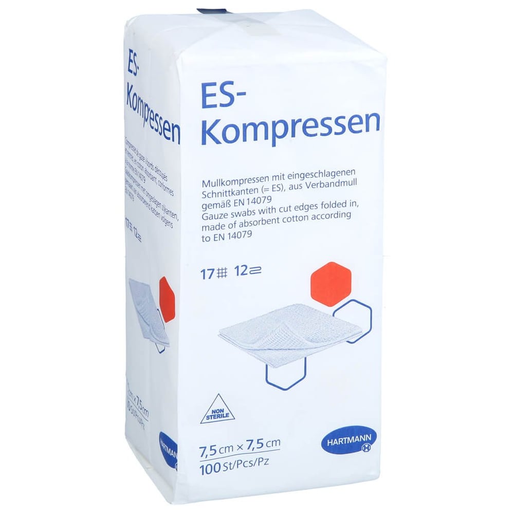 ES-Kompressen unsteril 7,5x7,5 cm 12fach