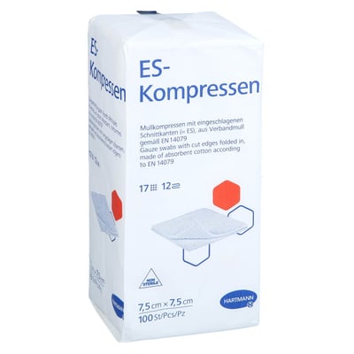 ES-Kompressen unsteril 7,5x7,5 cm 12fach ToRa Pharma