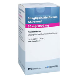 Sitagliptin/Metformin AXiromed 50 mg/1000 mg