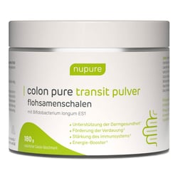 NUPURE colon pure transit pulver flohsamenschalen