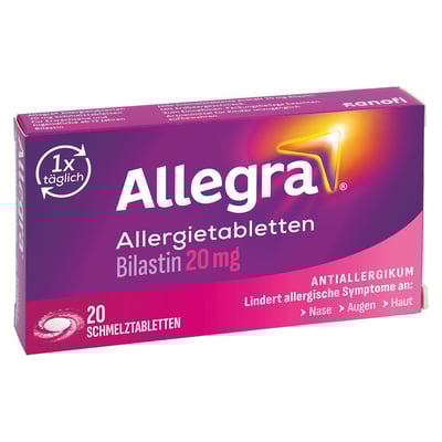 Allegra Allergietabletten 20 mg Erdbeere