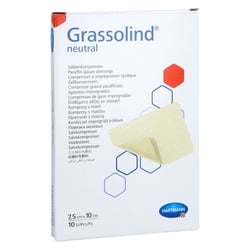 Grassolind Salbenkomressen 7.5x10 cm steril