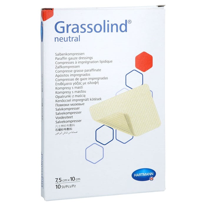 Grassolind Salbenkomressen 7.5x10 cm steril