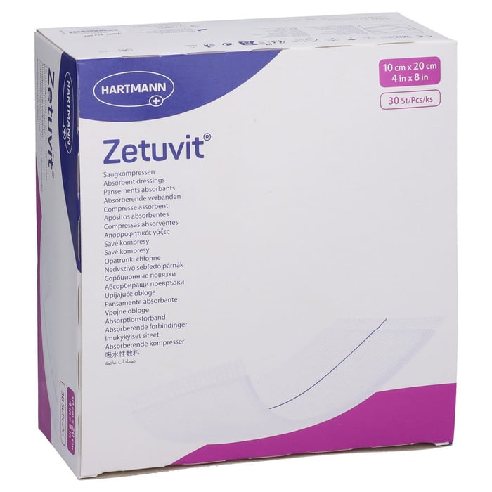 Zetuvit Saugkompressen unsteril 10x20cm