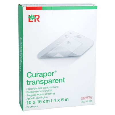 Curapor Wundverband steril transparent 10x15 cm