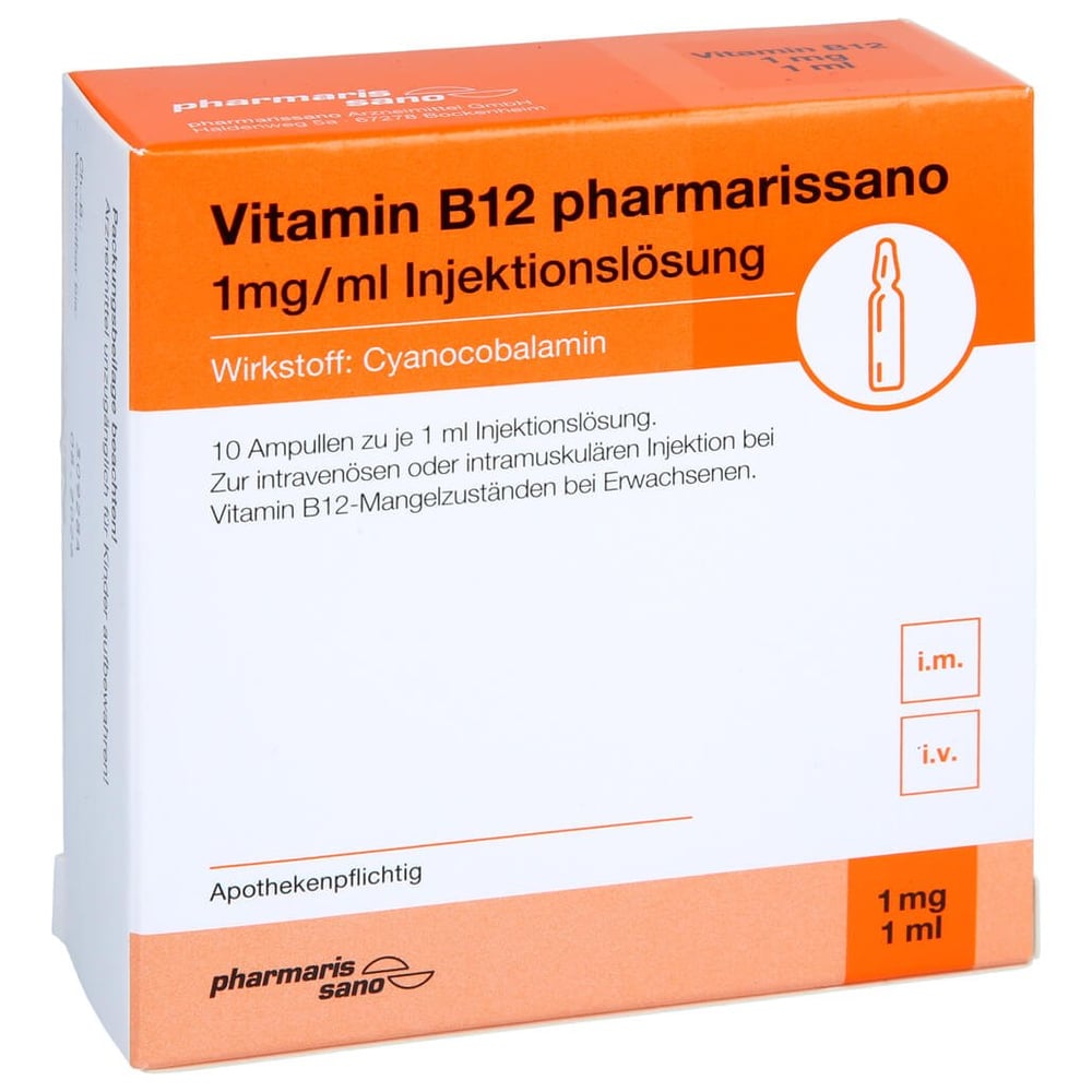 Vitamin B12 pharmarissano 1 mg/ml Injektionslösung