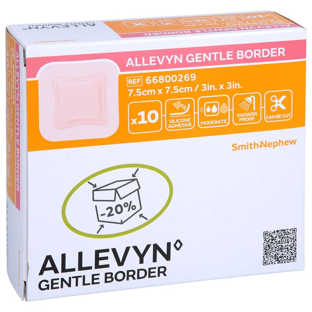 Allevyn Gentle Border 7.5x7.5 cm Schaumverb.